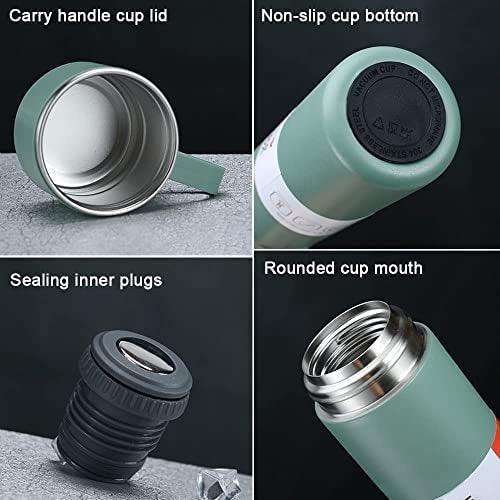 500ml Stainless Steel Vacuum Flask Water Bottle With 2 Extra Cups (160ml)zzz