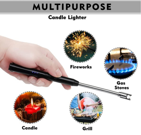 Rechargeable Lighter With Usb Charging | Flameless Windproof .