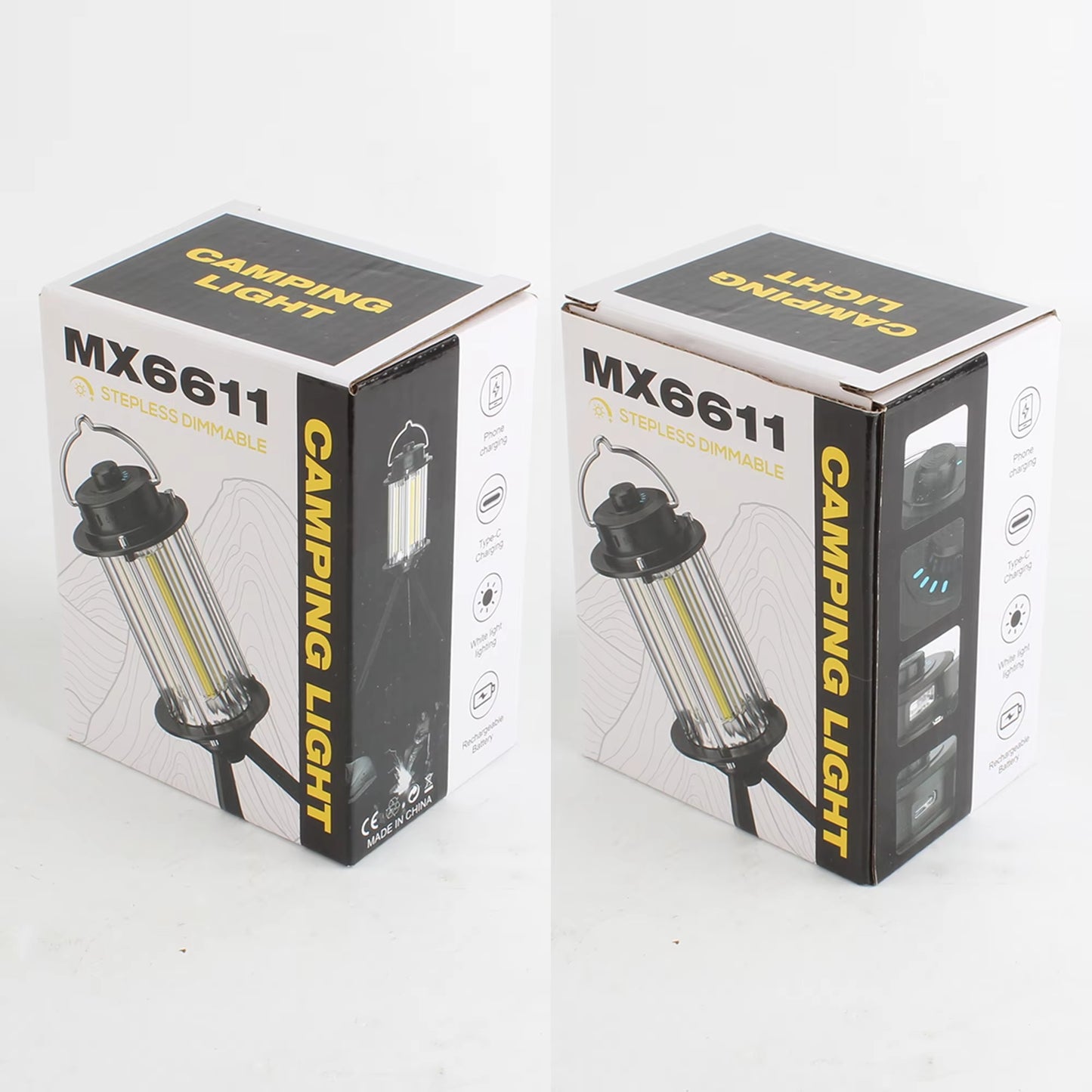 Led Light for room decor an camping – Portable Rechargeable With Tripod Stand